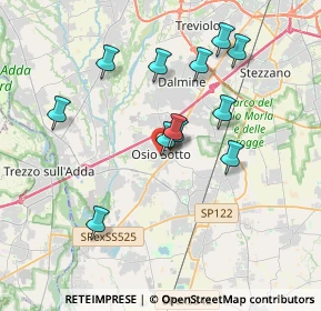 Mappa Via Venticinque Aprile, 24046 Osio Sotto BG, Italia (3.40167)