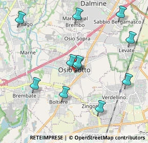 Mappa Via Venticinque Aprile, 24046 Osio Sotto BG, Italia (2.08)