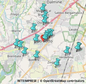 Mappa Via Venticinque Aprile, 24046 Osio Sotto BG, Italia (1.73176)