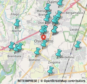 Mappa Via Venticinque Aprile, 24046 Osio Sotto BG, Italia (1.981)