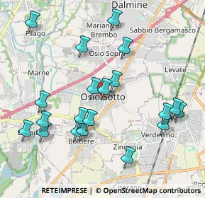 Mappa Via Venticinque Aprile, 24046 Osio Sotto BG, Italia (2.113)