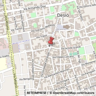 Mappa Via G. Garibaldi, 70, 20832 Desio, Monza e Brianza (Lombardia)