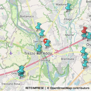 Mappa Via IV Novembre, 24042 Capriate San Gervasio BG, Italia (2.97643)