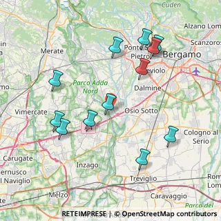 Mappa Via IV Novembre, 24042 Capriate San Gervasio BG, Italia (8.375)