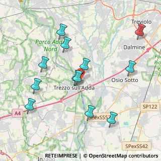 Mappa Via IV Novembre, 24042 Capriate San Gervasio BG, Italia (4.14083)