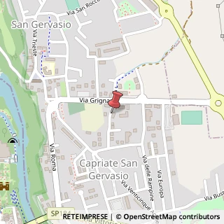 Mappa Via IV Novembre, 10, 24042 Capriate San Gervasio, Bergamo (Lombardia)