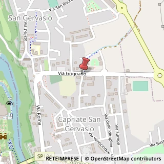 Mappa Via Grignano,  8, 24042 Capriate San Gervasio, Bergamo (Lombardia)
