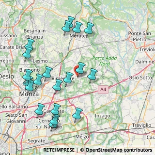 Mappa Via Brianza, 20882 Bellusco MB, Italia (9.325)
