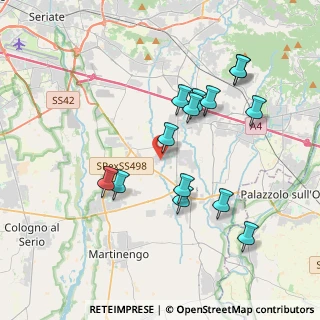 Mappa Via 25 Aprile, 24050 Calcinate BG, Italia (3.66286)