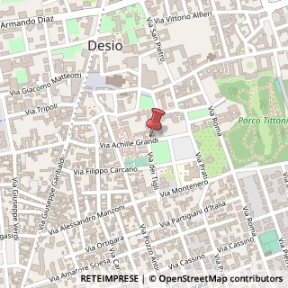 Mappa Via Achille Grandi, 41, 20832 Desio, Monza e Brianza (Lombardia)