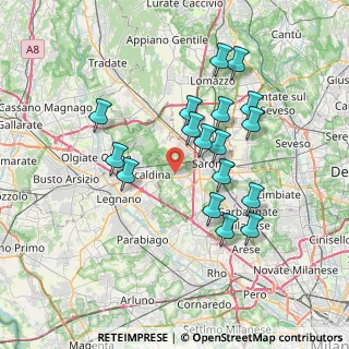 Mappa Via Enrico Fermi, 21040 Uboldo VA, Italia (6.80294)
