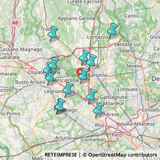 Mappa Via Enrico Fermi, 21040 Uboldo VA, Italia (6.60923)