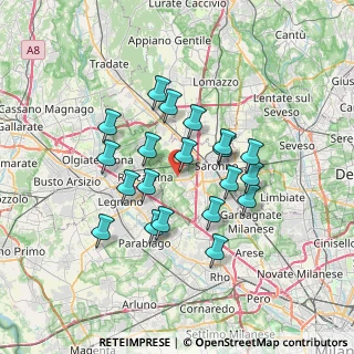 Mappa Via Enrico Fermi, 21040 Uboldo VA, Italia (5.9365)
