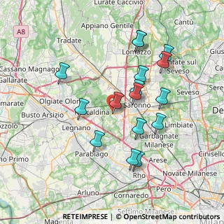 Mappa Via Enrico Fermi, 21040 Uboldo VA, Italia (7.045)