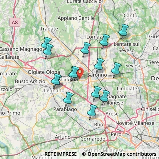 Mappa Via Enrico Fermi, 21040 Uboldo VA, Italia (6.61133)