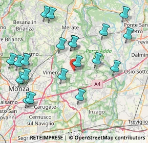 Mappa Via Giuseppe Verdi, 20882 Bellusco MB, Italia (9.015)