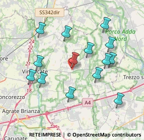 Mappa Via Giuseppe Verdi, 20882 Bellusco MB, Italia (3.75)