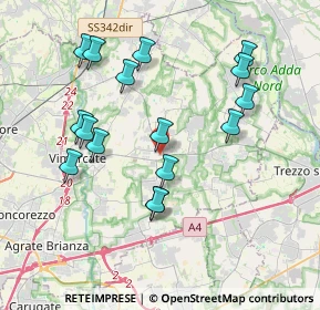 Mappa Via Giuseppe Verdi, 20882 Bellusco MB, Italia (3.80625)