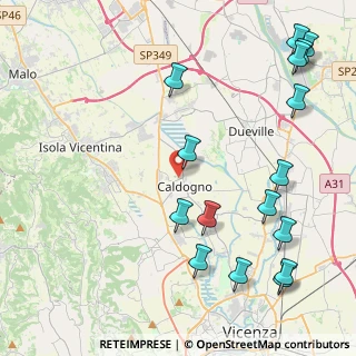 Mappa Via Guglielmo Marconi, 36060 Caldogno VI, Italia (5.52688)