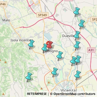 Mappa Via Guglielmo Marconi, 36060 Caldogno VI, Italia (4.75077)