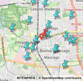 Mappa Via L. Cadorna, 20813 Bovisio-Masciago MB, Italia (1.0065)