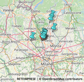 Mappa Via L. Cadorna, 20813 Bovisio-Masciago MB, Italia (5.40545)