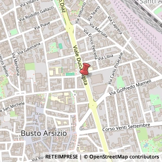 Mappa Viale Duca D'Aosta, 15, 21052 Busto Arsizio, Varese (Lombardia)