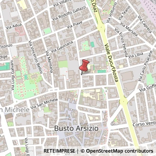 Mappa Via Culin Roberto, 6, 21052 Busto Arsizio, Varese (Lombardia)