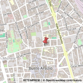 Mappa Via Andrea Zappellini, 11, 21052 Busto Arsizio, Varese (Lombardia)
