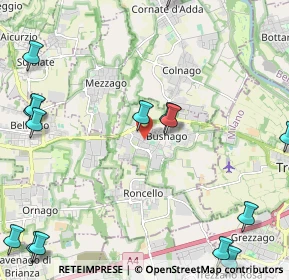 Mappa Via Vittore Scheppers Fondatore, 20874 Busnago MB, Italia (3.14)