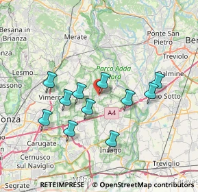 Mappa Via Vittore Scheppers Fondatore, 20874 Busnago MB, Italia (6.55545)