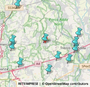 Mappa Via Vittore Scheppers Fondatore, 20874 Busnago MB, Italia (5.09182)