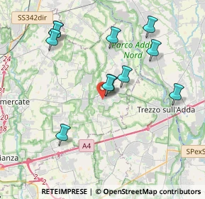 Mappa Via Vittore Scheppers Fondatore, 20874 Busnago MB, Italia (3.91273)