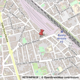 Mappa Via Goffredo Mameli, 27, 21052 Busto Arsizio, Varese (Lombardia)