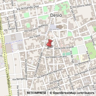 Mappa Via Achille Grandi, 6, 20832 Desio, Monza e Brianza (Lombardia)