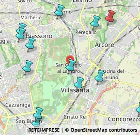 Mappa Via Giacomo Leopardi, 20853 Monza MB, Italia (2.89733)