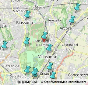 Mappa Via Giacomo Leopardi, 20853 Monza MB, Italia (2.86286)