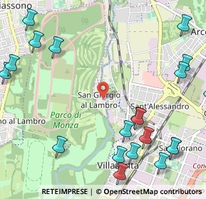 Mappa Via Giacomo Leopardi, 20853 Monza MB, Italia (1.4925)