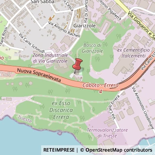 Mappa Via di Giarizzole, 38, 34147 Trieste, Trieste (Friuli-Venezia Giulia)