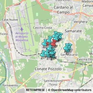 Mappa Via Cinque Martiri, 21010 Ferno VA, Italia (1.0495)
