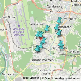 Mappa Via Cinque Martiri, 21010 Ferno VA, Italia (1.41846)