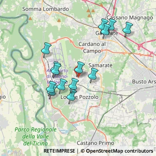 Mappa Via Cinque Martiri, 21010 Ferno VA, Italia (3.57286)