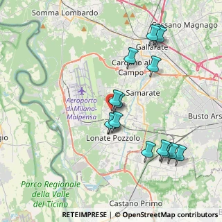 Mappa Via Cinque Martiri, 21010 Ferno VA, Italia (3.96)