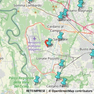 Mappa Via Cinque Martiri, 21010 Ferno VA, Italia (6.45615)