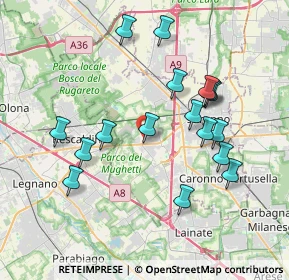 Mappa Via Giuseppe Mazzini, 21040 Uboldo VA, Italia (3.71059)