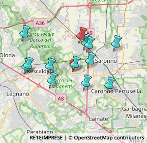 Mappa Via Giuseppe Mazzini, 21040 Uboldo VA, Italia (3.29538)
