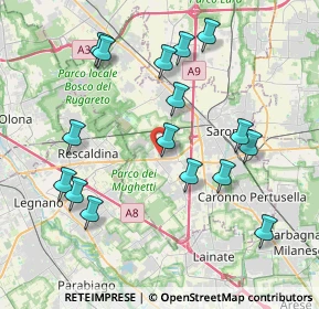 Mappa Via Giuseppe Mazzini, 21040 Uboldo VA, Italia (4.12438)