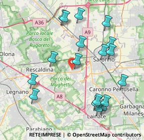 Mappa Via Giuseppe Mazzini, 21040 Uboldo VA, Italia (4.40333)