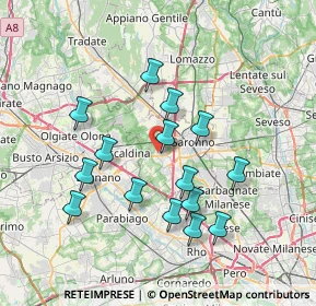 Mappa Via Giuseppe Mazzini, 21040 Uboldo VA, Italia (6.85133)