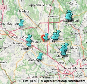 Mappa Via Giuseppe Mazzini, 21040 Uboldo VA, Italia (7.65176)